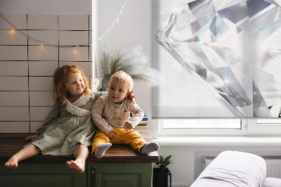 Verduisterend stoffen rolgordijn in de kleur diamanten