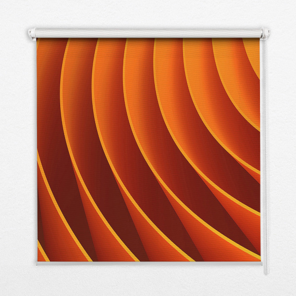 Verduisterend binnengordijn in oranje abstracte uitvoering