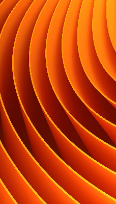 Verduisterend binnengordijn in oranje abstracte uitvoering
