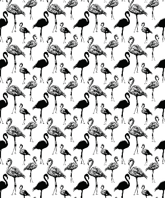 Verduisterend rolgordijn voor balkondeur zwart met flamingo's
