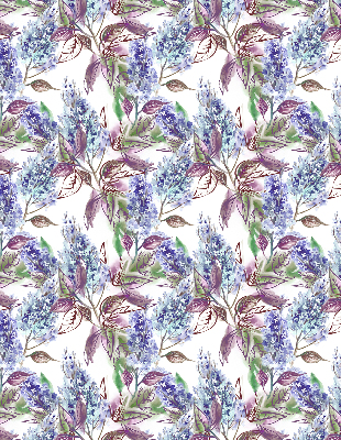 Verduisterend binnengordijn met zomerbloemenprint