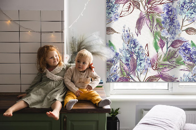 Verduisterend binnengordijn met zomerbloemenprint