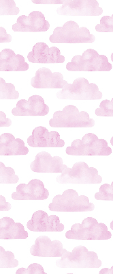 Verduisterend stoffen rolgordijn in de kleur roze wolken