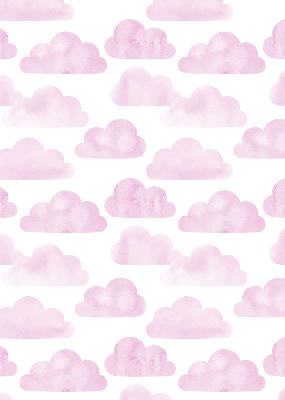 Verduisterend stoffen rolgordijn in de kleur roze wolken