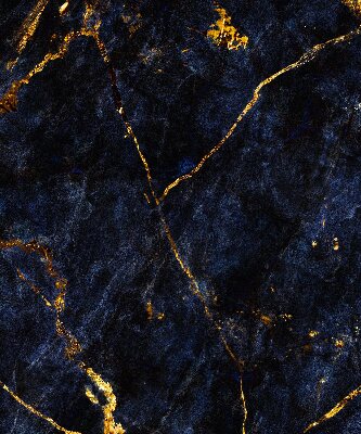 Verduisterend raamrolgordijn voor binnen in marineblauw marmer