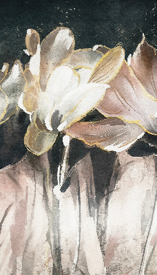 Verduisterend raamrolgordijn voor binnen geschilderde bloemen