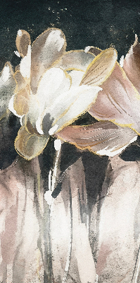Verduisterend raamrolgordijn voor binnen geschilderde bloemen