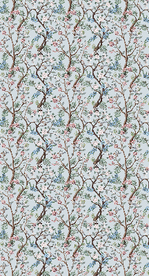 Verduisterend binnengordijn met bloemenranken op een lichte achtergrond
