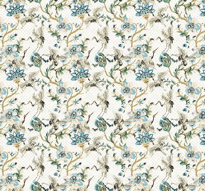 Verduisterend raamrolgordijn voor binnen met bloemen- en vogelprint
