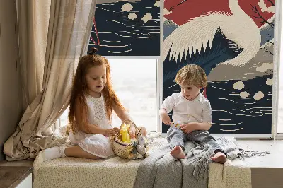 Verduisterend stoffen rolgordijn in het water