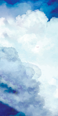 Verduisterend binnengordijn met wolkenprint