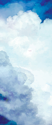 Verduisterend binnengordijn met wolkenprint