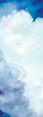 Verduisterend binnengordijn met wolkenprint