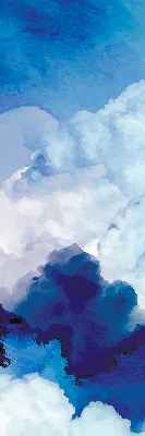 Verduisterend binnengordijn met wolkenprint