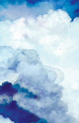 Verduisterend binnengordijn met wolkenprint