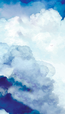 Verduisterend binnengordijn met wolkenprint