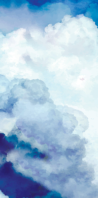 Verduisterend binnengordijn met wolkenprint