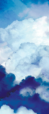 Verduisterend binnengordijn met wolkenprint