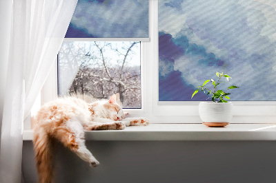 Verduisterend binnengordijn met wolkenprint