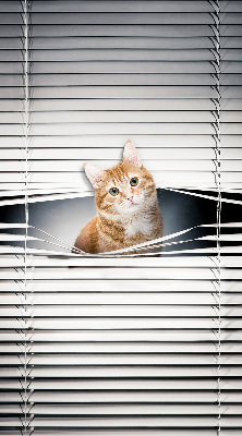 Verduisterend rolgordijn voor balkondeur gemberkat