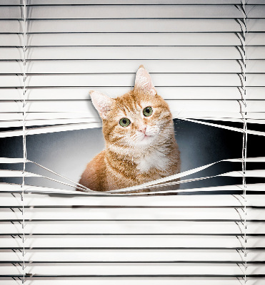 Verduisterend rolgordijn voor balkondeur gemberkat
