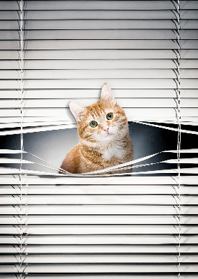 Verduisterend rolgordijn voor balkondeur gemberkat