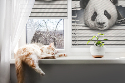 Binnenshuis verduisterend rolgordijn panda