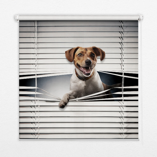 Verduisterend stoffen rolgordijn hond