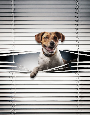 Verduisterend stoffen rolgordijn hond