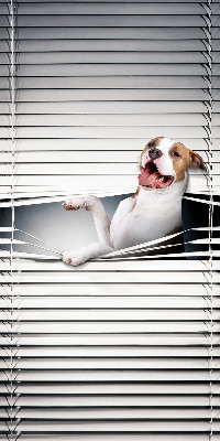 Verduisterend rolgordijn voor raam hond