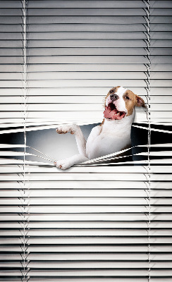 Verduisterend rolgordijn voor raam hond