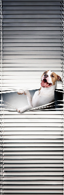 Verduisterend rolgordijn voor raam hond