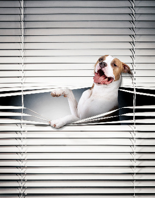 Verduisterend rolgordijn voor raam hond