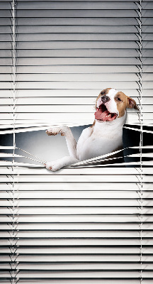 Verduisterend rolgordijn voor raam hond