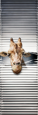 Binnenshuis verduisterend rolgordijn giraffe