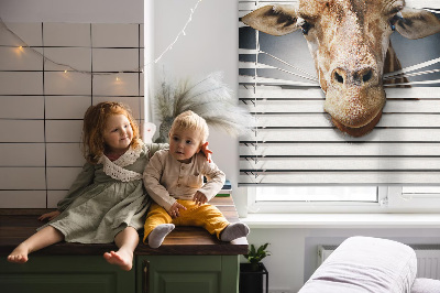 Binnenshuis verduisterend rolgordijn giraffe
