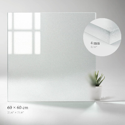 Vierkant tafelblad Semitransparant