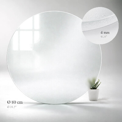 Rond tafelblad Semitransparant