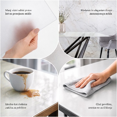 Rond tafelblad Semitransparant