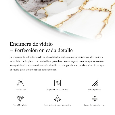 Tafelblad rond Ecologische houtstructuur