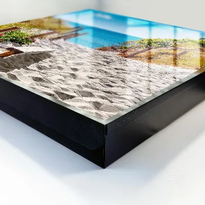 Sleutelkastje binnen Pad langs de kust