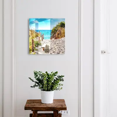 Sleutelkastje binnen Pad langs de kust