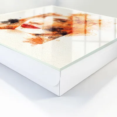 Sleutelkastje binnen Vrouwelijke aquarel