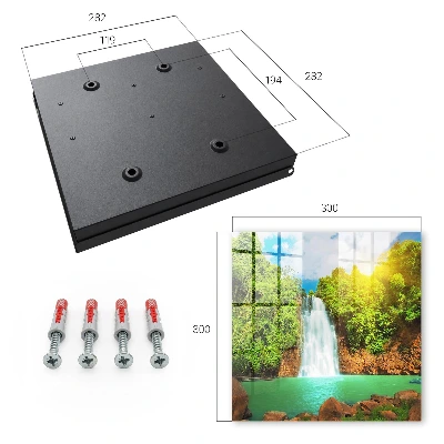 Sleutelkastje hal Tropische waterval
