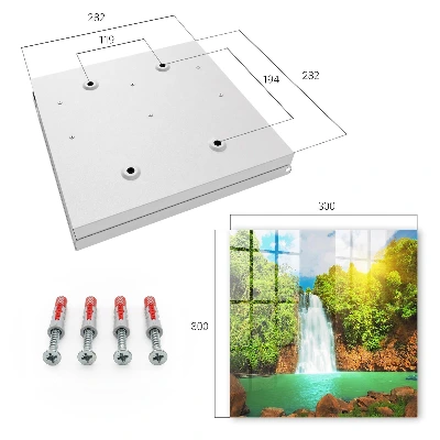 Sleutelkastje hal Tropische waterval
