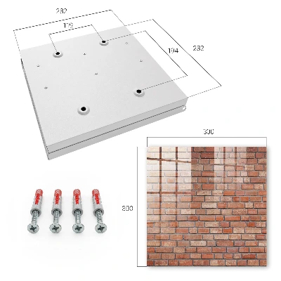 Sleutelkast Bakstenen muur