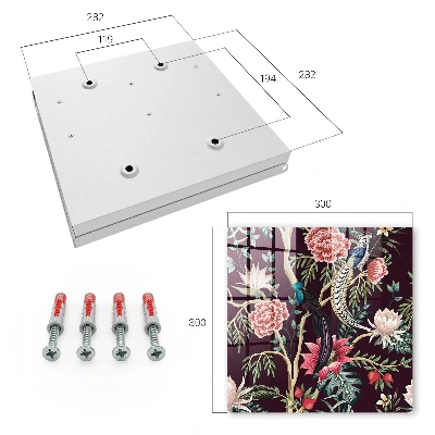 Sleutelkastje hal Bloemen en vogels