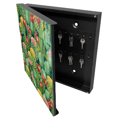 Sleutelkastje binnen Kleurrijke tuin