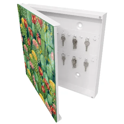 Sleutelkastje binnen Kleurrijke tuin