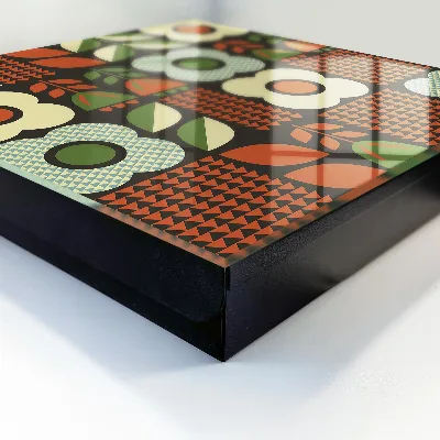 Sleutelkastje binnen Vrolijke bloemen
